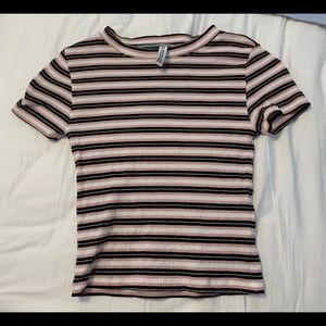 striped h&m t shirt